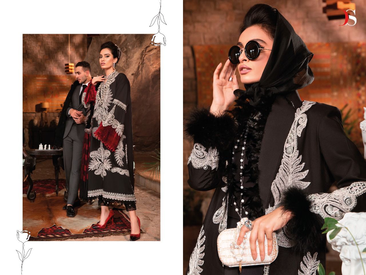 Deepsy Maria B Lawn 22 Vol 4 Ethnic Wear Embroidery Wholesale Pakistani Salwar Suits
